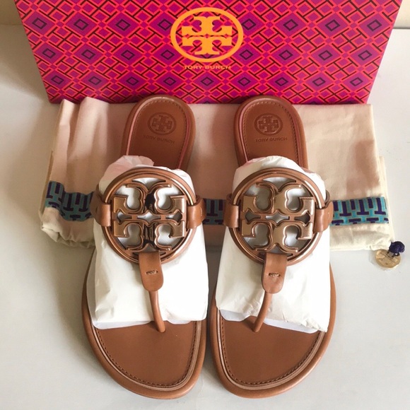 Tory Burch Shoes - NEW Tory Burch Metal Miller Leather Sandals
